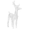 vidaXL Reindeer And Sleigh Christmas Decoration Cool White