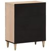vidaXL Side Cabinet Bleach Natural Solid Mango Wood, Engineered Wood