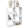 vidaXL Book Cabinet White Engineered wood Medium Book Cabinet