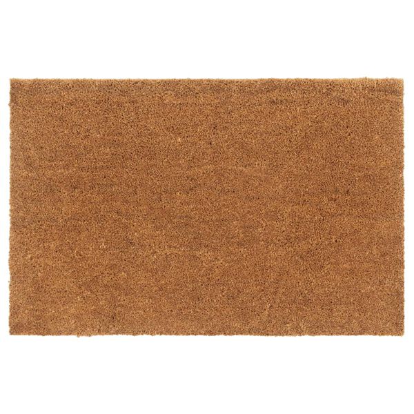 vidaXL Door Mat Natural Coir, PVC 25.6 x 39.4 in Door Mat Rectangular