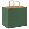 vidaXL Paper Bags 250 pcs with Handles Green 32x22x28 cm