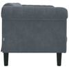 vidaXL Sofa Dark grey Velvet (100% polyester), plywood, solid wood