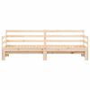 vidaXL Daybed With Trundle Pine Solid pine wood Twin