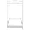 vidaXL Clothing Rack White Steel 35.4 x 17.3 x 68.5 in Decorative Inlays