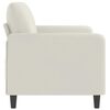 vidaXL 2-Seater Sofa Cream 55.1" Velvet