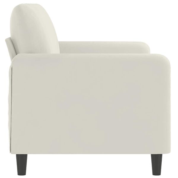 vidaXL 2-Seater Sofa Cream 55.1" Velvet