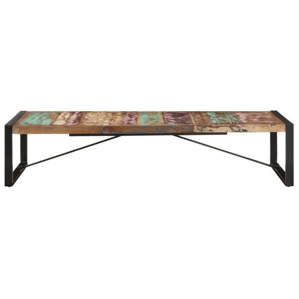 vidaXL Coffee Table Multicolour Reclaimed Wood Large Durable