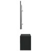 vidaXL Hallway Furniture Set Black Engineered wood, Acrylic Medium