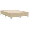 vidaXL Platform Bed Frame Grey Green 55.12 x 74.80 in Fabric