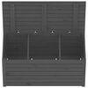 vidaXL Garden Box Grey Solid pine wood 39.8x19.9x18.3 in Storage