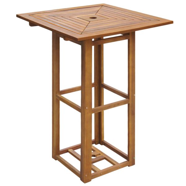 vidaXL Outdoor Bar Set Natural Acacia wood Standard Foldable