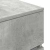vidaXL Bedside Cabinet Concrete Gray Engineered Wood Medium Storage