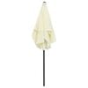vidaXL Beach Parasol Sand Yellow Polyester 70.9 x 47.2 in Tiltable