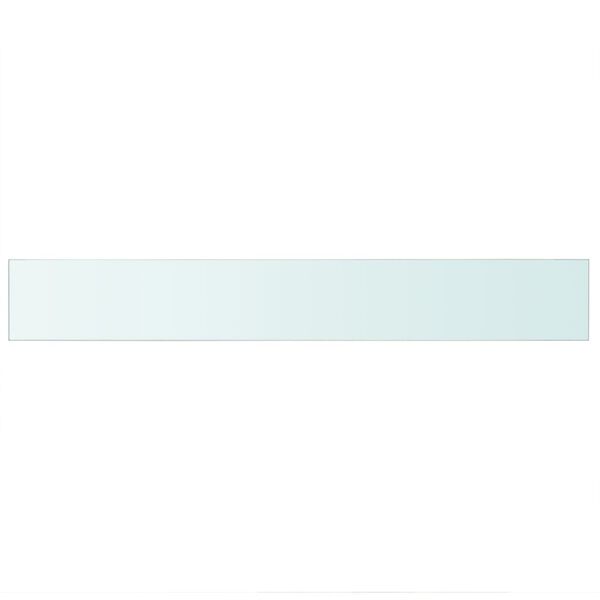 vidaXL Glass Panel Set of 2 Clear Tempered glass 35.4 x 4.7 in Durable