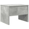vidaXL Bedside Cabinet Concrete Grey Engineered Wood 15.7x11.8x11.8 in
