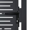 vidaXL Garden Gate Anthracite 39.4x39.4" Steel Square Design
