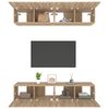 vidaXL TV Cabinet Set of 4 Sonoma Oak Engineered wood Medium