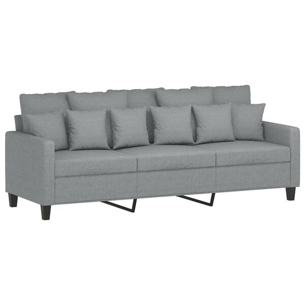 vidaXL Sofa Set Light Gray