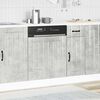 vidaXL Dishwasher Panel Concrete Grey Engineered wood Standard