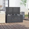 vidaXL Garden Box Grey Solid pine wood 39.8x19.9x18.3 in Storage