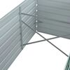 vidaXL Raised Bed Green Galvanized Steel 94.5 x 31.5 x 17.7 in Planters