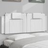 vidaXL Headboard Cushion White