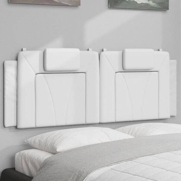 vidaXL Headboard Cushion White