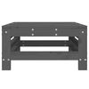 vidaXL Garden Footstool Grey Solid pine wood Standard Modular