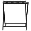 vidaXL Luggage Rack Black 27"x15"x22.8" Bamboo