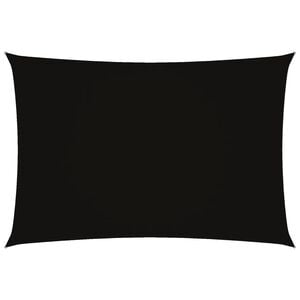 vidaXL Sunshade Sail Oxford Fabric Rectangular 8.2x14.8' Black