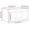 vidaXL TV Cabinet White Engineered Wood Compact TV Cabinet Rectangular