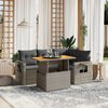 vidaXL Garden Sofa Set Grey