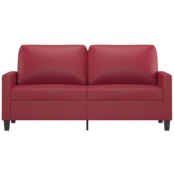 vidaXL 2-seater Sofa Wine Red