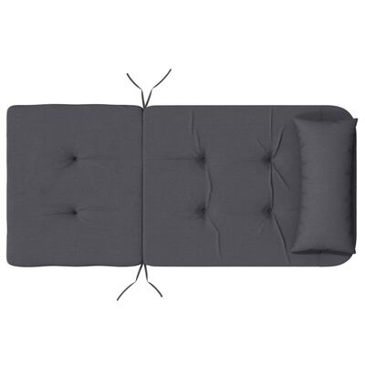 vidaXL Adirondack Chair Cushions 2 pcs Anthracite Oxford Fabric