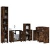vidaXL Bathroom Furniture Set Smoked oak Engineered wood Standard