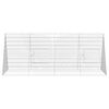 vidaXL Rabbit Cage Silver 215 x 100 x 85 cm Galvanised Steel