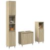 vidaXL Bathroom Furniture Set Sonoma oak Engineered wood, Iron