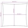 vidaXL Sunshade Sail Oxford Fabric Square 6.6x6.6' White