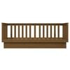 vidaXL Day Bed Honey brown Solid pine wood Twin