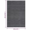 vidaXL Rug Anthracite 100% Polyester Large Rug Rectangular Modern