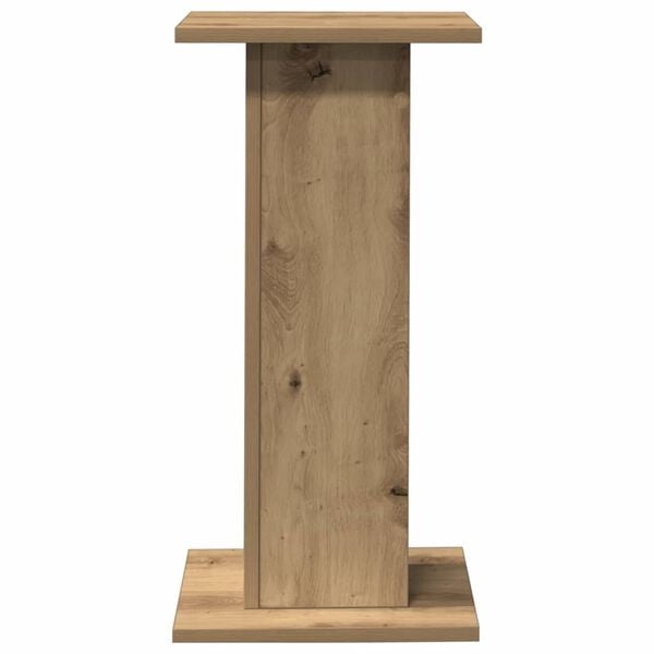 vidaXL Speaker Stands 2 pcs Artisian Oak 11.8x11.8x23.6" Engineered Wood