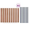 vidaXL Fence Panel Set Brown 343.3"x73.2" WPC