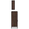 vidaXL Bathroom Furniture Set Brown oak Engineered wood, metal, glass