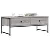 vidaXL Coffee Table Gray sonoma Engineered wood, Metal Medium