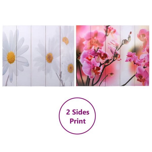 vidaXL Folding Room Divider 78.7"x66.9" Flower