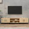 vidaXL TV Cabinet Sonoma oak Engineered wood, metal One Size TV Cabinet