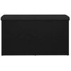 vidaXL Storage Bench Black Oak 82 x 42 x 45 cm Engineered Wood