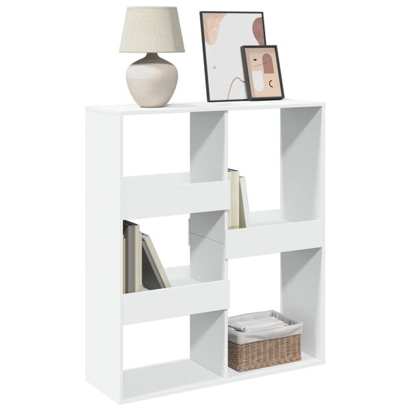 vidaXL Room Divider White Engineered Wood Medium Room Divider