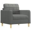 vidaXL Sofa Set Dark Grey Fabric, Metal, Textilene, Plywood Large
