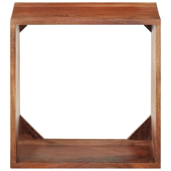 vidaXL Wall Shelf 15.7"x11.8"x15.7" Solid Acacia Wood
